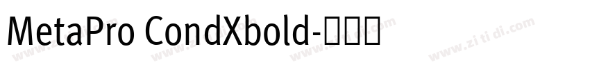 MetaPro CondXbold字体转换 MetaPro CondXbold字体转换